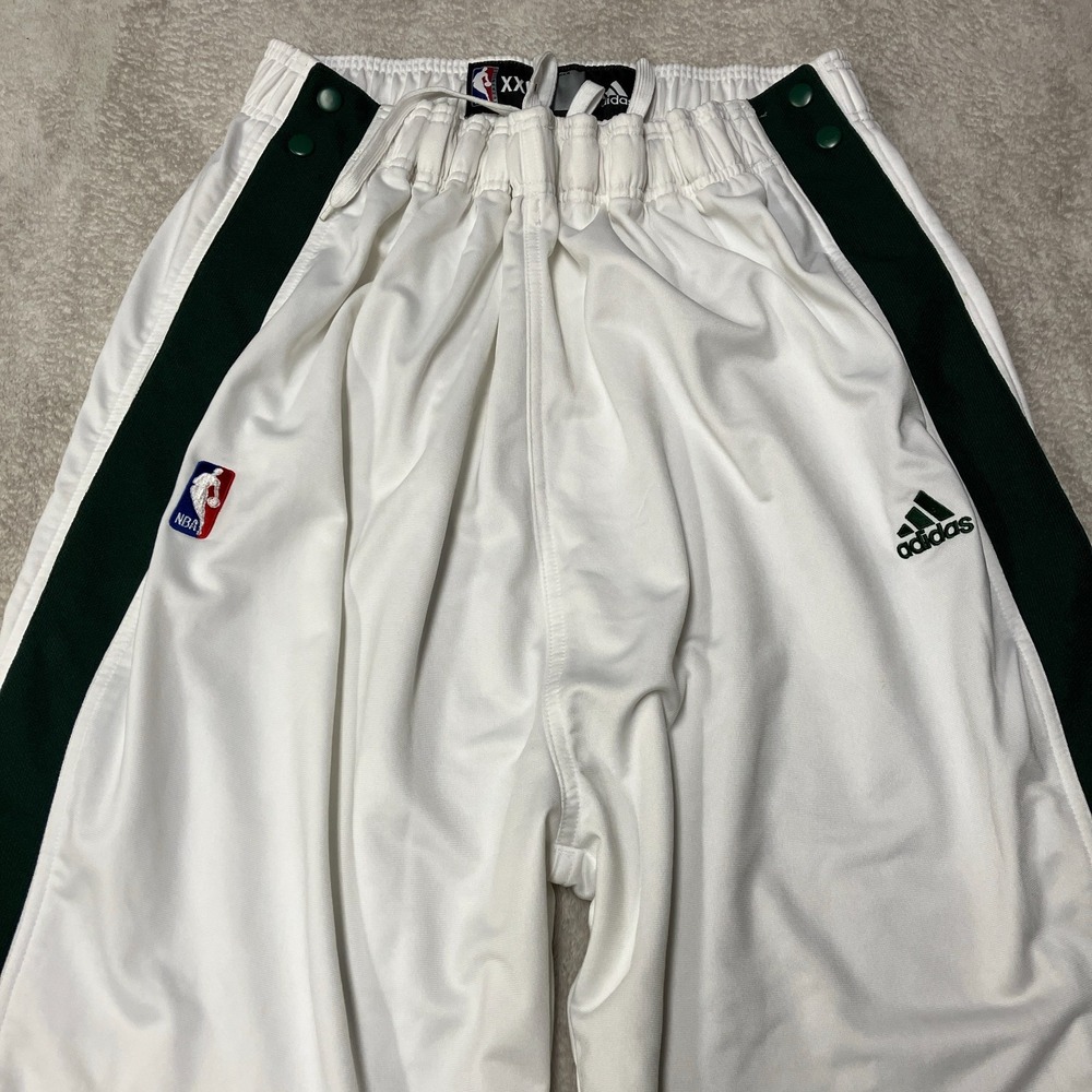 adidas NBA Milwaukee Bucks Player Issued Game Warmup Snap Pants XXLT + 6" - Picture 7 of 14